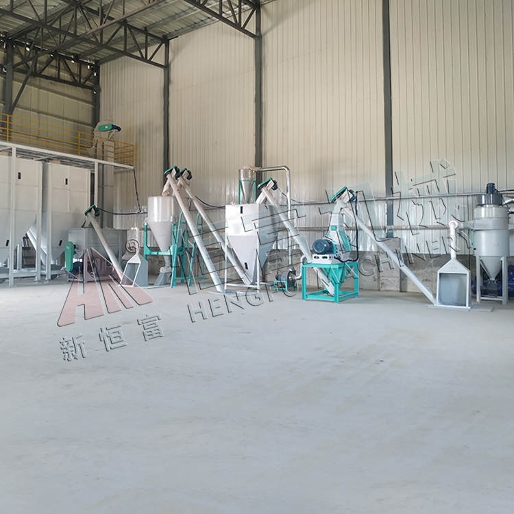 海南時產3-5噸水（shuǐ）滴型粉狀飼料機組