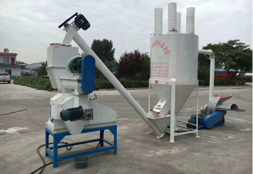 安裝完成的250草粉顆粒機組參（cān）考示例